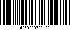 Código de barras (EAN, GTIN, SKU, ISBN): '4250223633127'