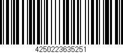 Código de barras (EAN, GTIN, SKU, ISBN): '4250223635251'