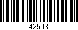 Código de barras (EAN, GTIN, SKU, ISBN): '42503'