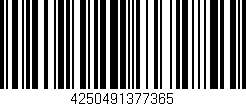 Código de barras (EAN, GTIN, SKU, ISBN): '4250491377365'