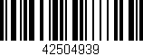 Código de barras (EAN, GTIN, SKU, ISBN): '42504939'