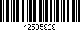 Código de barras (EAN, GTIN, SKU, ISBN): '42505929'
