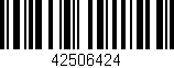 Código de barras (EAN, GTIN, SKU, ISBN): '42506424'
