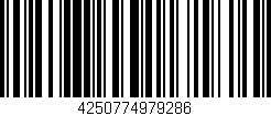 Código de barras (EAN, GTIN, SKU, ISBN): '4250774979286'