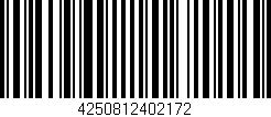Código de barras (EAN, GTIN, SKU, ISBN): '4250812402172'