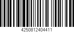 Código de barras (EAN, GTIN, SKU, ISBN): '4250812404411'