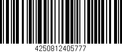 Código de barras (EAN, GTIN, SKU, ISBN): '4250812405777'