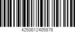Código de barras (EAN, GTIN, SKU, ISBN): '4250812405876'