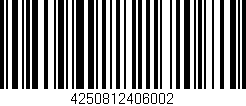 Código de barras (EAN, GTIN, SKU, ISBN): '4250812406002'