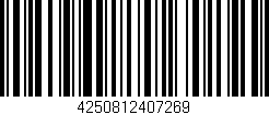 Código de barras (EAN, GTIN, SKU, ISBN): '4250812407269'