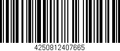 Código de barras (EAN, GTIN, SKU, ISBN): '4250812407665'