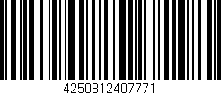 Código de barras (EAN, GTIN, SKU, ISBN): '4250812407771'
