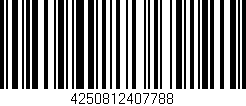 Código de barras (EAN, GTIN, SKU, ISBN): '4250812407788'