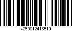 Código de barras (EAN, GTIN, SKU, ISBN): '4250812416513'