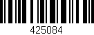 Código de barras (EAN, GTIN, SKU, ISBN): '425084'