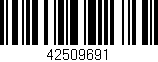 Código de barras (EAN, GTIN, SKU, ISBN): '42509691'