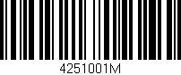 Código de barras (EAN, GTIN, SKU, ISBN): '4251001M'