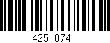 Código de barras (EAN, GTIN, SKU, ISBN): '42510741'