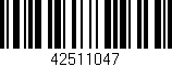 Código de barras (EAN, GTIN, SKU, ISBN): '42511047'