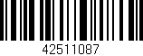 Código de barras (EAN, GTIN, SKU, ISBN): '42511087'