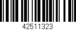 Código de barras (EAN, GTIN, SKU, ISBN): '42511323'