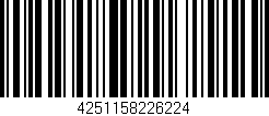 Código de barras (EAN, GTIN, SKU, ISBN): '4251158226224'