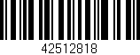 Código de barras (EAN, GTIN, SKU, ISBN): '42512818'