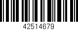 Código de barras (EAN, GTIN, SKU, ISBN): '42514679'