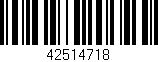Código de barras (EAN, GTIN, SKU, ISBN): '42514718'