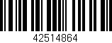 Código de barras (EAN, GTIN, SKU, ISBN): '42514864'