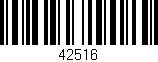 Código de barras (EAN, GTIN, SKU, ISBN): '42516'