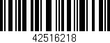 Código de barras (EAN, GTIN, SKU, ISBN): '42516218'