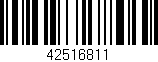 Código de barras (EAN, GTIN, SKU, ISBN): '42516811'