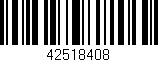 Código de barras (EAN, GTIN, SKU, ISBN): '42518408'
