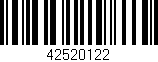 Código de barras (EAN, GTIN, SKU, ISBN): '42520122'