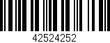 Código de barras (EAN, GTIN, SKU, ISBN): '42524252'