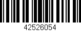 Código de barras (EAN, GTIN, SKU, ISBN): '42526054'