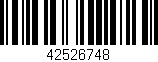 Código de barras (EAN, GTIN, SKU, ISBN): '42526748'