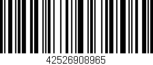 Código de barras (EAN, GTIN, SKU, ISBN): '42526908965'