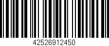 Código de barras (EAN, GTIN, SKU, ISBN): '42526912450'