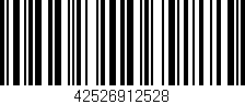 Código de barras (EAN, GTIN, SKU, ISBN): '42526912528'