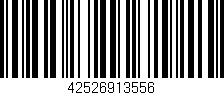 Código de barras (EAN, GTIN, SKU, ISBN): '42526913556'