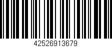Código de barras (EAN, GTIN, SKU, ISBN): '42526913679'