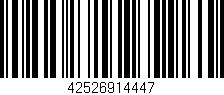Código de barras (EAN, GTIN, SKU, ISBN): '42526914447'