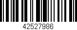 Código de barras (EAN, GTIN, SKU, ISBN): '42527986'