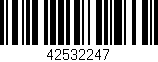 Código de barras (EAN, GTIN, SKU, ISBN): '42532247'