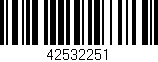 Código de barras (EAN, GTIN, SKU, ISBN): '42532251'