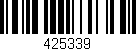 Código de barras (EAN, GTIN, SKU, ISBN): '425339'