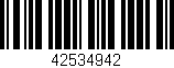 Código de barras (EAN, GTIN, SKU, ISBN): '42534942'