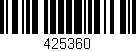 Código de barras (EAN, GTIN, SKU, ISBN): '425360'